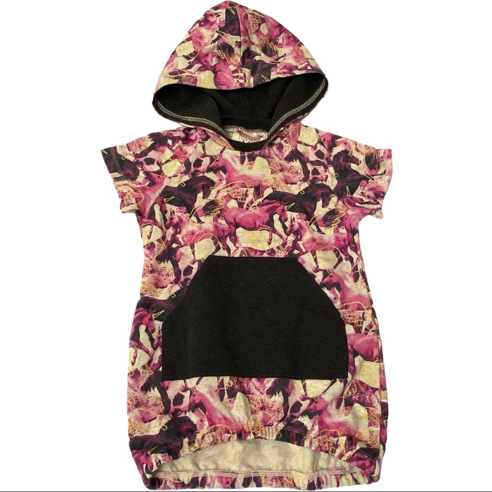 Paper Wings Hoodie Hi Lo Horses 4 NWOT